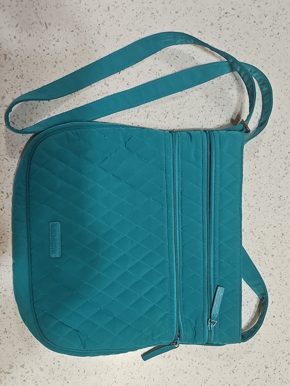 Vera Bradley Quilted Teal Crossbody Bag for Women